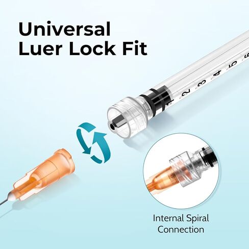 100 عبوة من حقنة لور بقفل 1 مل (بدون إبرة)، معقمة، مختومة بشكل فردي in Kuwait