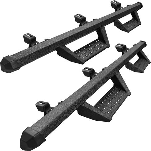 Running Boards Side Steps Compatible with 2009-2018 Dodge Ram 1500 Quad Cab, 2010-2024 Ram 2500 3500 Quab Cab (Incl.2019-2024 Classic). 73 Inch Carbon Steel Step Bars. in Saudi Arabia