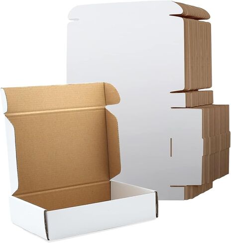 12x9x4 Inches Shipping Boxes Set of 20, Brown Corrugated Cardboard Mailer package for Packaging, Mailing, Business in Saudi Arabia