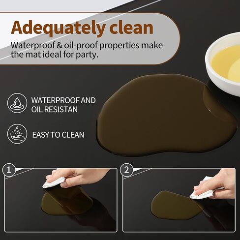 Electric Warming Tray（Large 22"x14"），Food Warmer with Thermostat and Full Surface Heating，Food Warming Mat with 2 Temperature Modes for Parties Buffet，Gatherings，Gold Edge Handles Warming Mat for Food in Kuwait