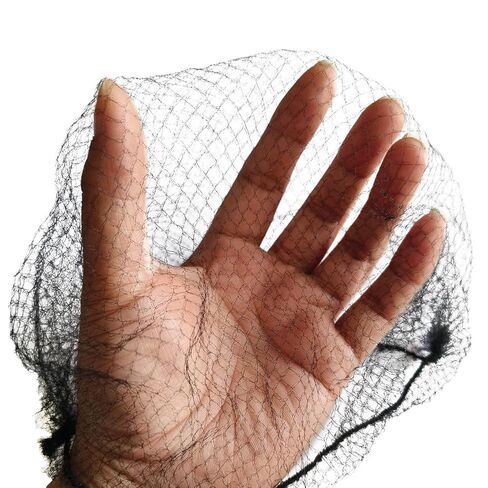 Hair Net, 60 Pcs Invisible Nylon Hair Nets for Women and Men, 24 Inch (Black) in Saudi Arabia