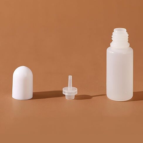 10 PCS Plastic Eye Dropper Bottles, 10ML Empty Plastic Squeezable Eye Liquid Bottle (Black Cap) in Kuwait