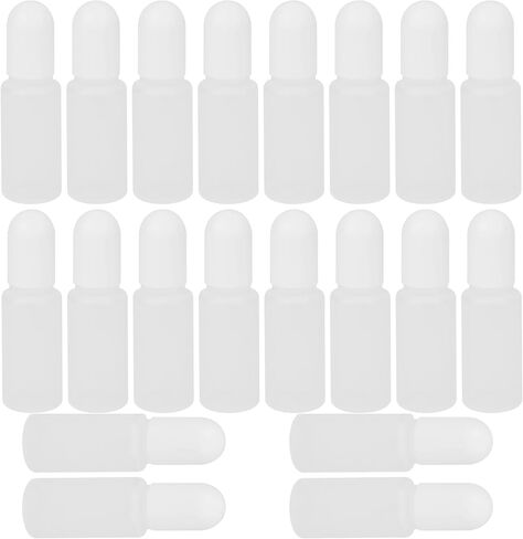 10 PCS Plastic Eye Dropper Bottles, 10ML Empty Plastic Squeezable Eye Liquid Bottle (Black Cap) in Kuwait