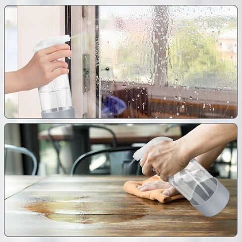 1pcs Glass Spray Bottles with Silicone Sleeve Protection, Empty 16 oz Refillable Containers, Reusable Spray Bottles with Adjustable Nozzle for Hair, Cleaning Solution in Saudi Arabia