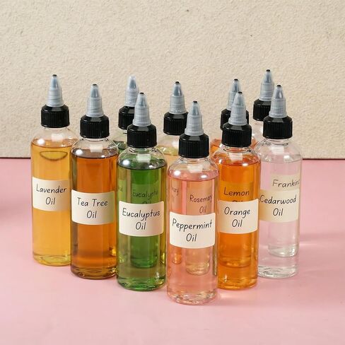 64 Pack 4 oz Plastic Squeeze Bottles, Round Clear Dispensing Bottles with Twist Top Cap and Funnel, Plastic Boston Squeeze Bottle for Liquids, Oils, Inks, Crafts, Kitchen, Household in Saudi Arabia
