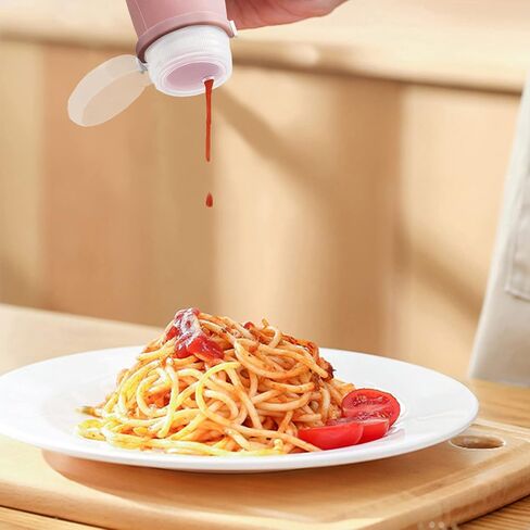 4Pcs Squeeze Salad Dressing Bottles, Leakproof Mini Sauce Condiment Bottles and Portable Dressing for Lunch with Bandage, Salad Dressing to Go Container with 2Pcs Cleaning Brush (60ml) in Kuwait