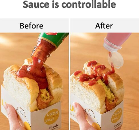 4Pcs Squeeze Salad Dressing Bottles, Leakproof Mini Sauce Condiment Bottles and Portable Dressing for Lunch with Bandage, Salad Dressing to Go Container with 2Pcs Cleaning Brush (60ml) in Kuwait