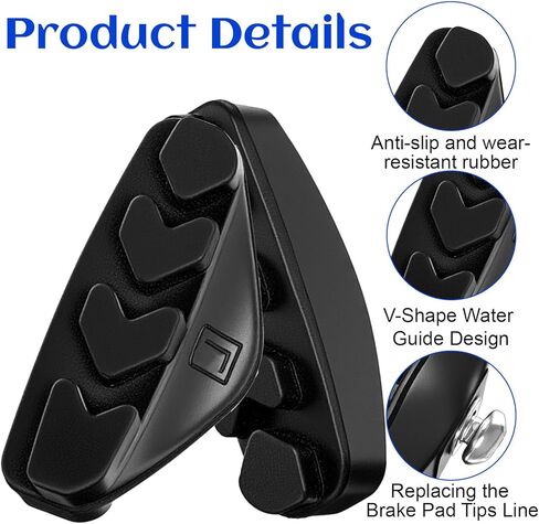 2 Pair Bicycle Brake Pads, 50mm Road Bike Brake Pads Bicycle Parts with Allen Wrench for Mountain & Road Bicycles in Saudi Arabia