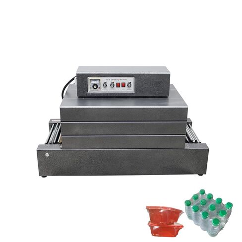 220V 5.5KW Heat Shrink Tunnel Packaging Machine with Chain Conveyor, Dual-Zone Temp Control Heat Shrink Packaging Machine for PVC/POF Film, Max Load 23LBS Light Industrial Use in Kuwait