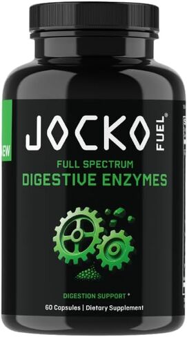 إنزيمات جوكو فيول الهضمية - دعم كامل الطيف، امتصاص العناصر الغذائية، دعم صحة الأمعاء، مساعد الهضم - 60 كبسولة in Kuwait