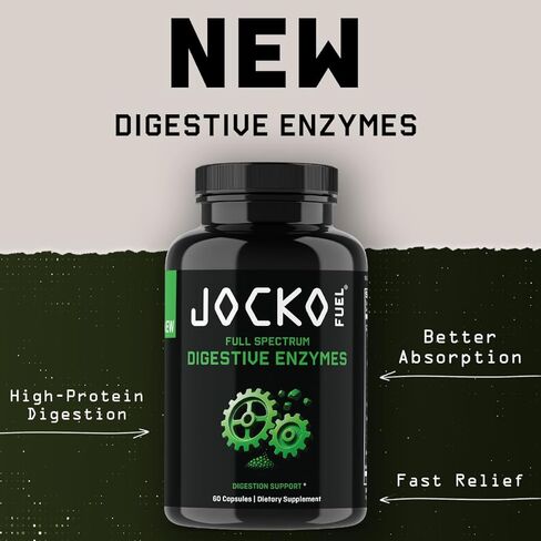 إنزيمات جوكو فيول الهضمية - دعم كامل الطيف، امتصاص العناصر الغذائية، دعم صحة الأمعاء، مساعد الهضم - 60 كبسولة in Kuwait