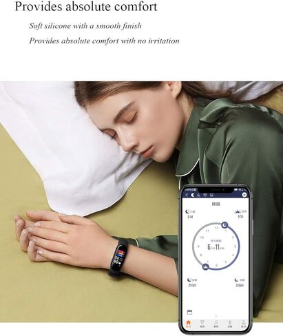 LeongLzt(4/5/8 PACK Xiaomi Mi 5/6/7 حزام/Amazfit Band 5/6 أربطة بديلة لـ Mi Band 5/6/7 SmartWatch Band & Amazfit Band 5/6، أشرطة سيليكون ناعمة ومرنة صديقة للبشرة للذكور والإناث in Kuwait