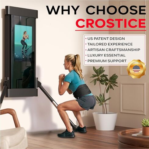 Squat Belt Attachment Compatible with Tonal Machine, Dual-Layer Hip Thrust Accessories for Smart Home Gym, Easy-Access Activator Pocket, Adjustable Dip Belt for Versatile Hip Training in Kuwait