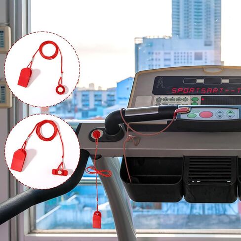 2pcs Universal Treadmill Magnet Safety Key, 2 Styles Treadmill Key Replacement Part Replacement Magnetic Safety Emergency Machine Stop Accessories (Red) in Saudi Arabia