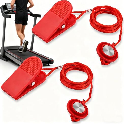 2pcs Universal Treadmill Magnet Safety Key Replacement Switch Round with Clip for Most Treadmills Running Machines in Saudi Arabia
