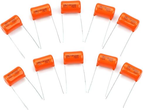 10Pcs 200v 715P .022uf Orange Drop Capacitors Tone Caps Guitar Tone Capacitor Lightweight Electric Guitar Capacitor Polypropylene, As Pic Shows in Saudi Arabia