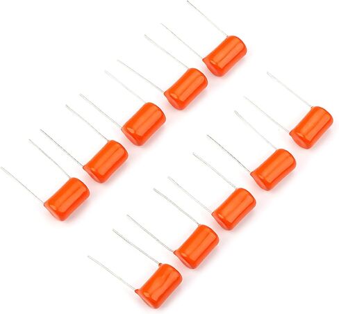 10Pcs 200v 715P .022uf Orange Drop Capacitors Tone Caps Guitar Tone Capacitor Lightweight Electric Guitar Capacitor Polypropylene, As Pic Shows in Saudi Arabia