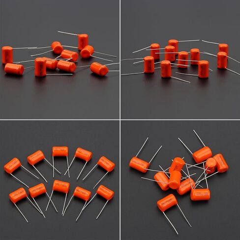 10Pcs 200v 715P .022uf Orange Drop Capacitors Tone Caps Guitar Tone Capacitor Lightweight Electric Guitar Capacitor Polypropylene, As Pic Shows in Saudi Arabia