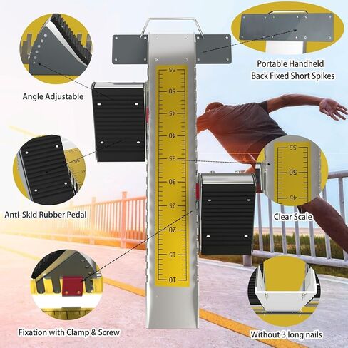 كتل المسار الميدانية، دواسات العداء للرياضيين الميدانيين، كتلة البداية المدرسية لألعاب القوى مع 6 زوايا قابلة للتعديل، جهاز مسار من سبائك الألومنيوم لأرضيات الجري والمدارس in Kuwait
