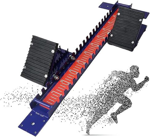 Multi Function Starting Block, Adjustable Track and Field Block for Sprinter Athlete, Lightweight Aluminum Alloy Starting Block, Adjustable 8 Angle, for Plastic Runway Cinder Track in Kuwait