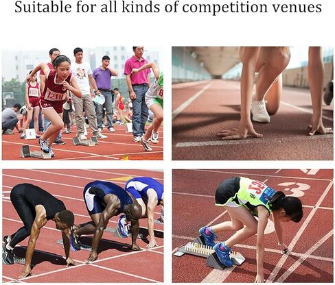 Speed Boost Starting Blocks | Versatile Track and Field Starter | Adjustable Angle | Enhance Performance in Athletics | Train for Running in Kuwait