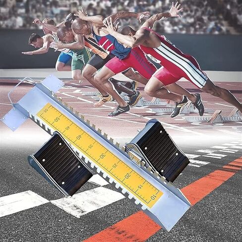 Starting Block Athletics Track,ield Competition Runway Starting Device, with Adjustable Foot Pedal,for School, Gymnasium in Kuwait