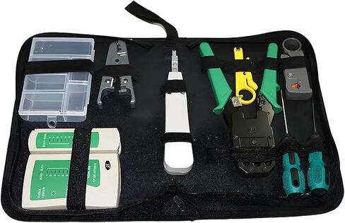 Network Tool Kits Cat 5e/Cat 6 LAN RJ 45 Crimping Cable Test Stripper Screwdriver Installation Repair in Saudi Arabia