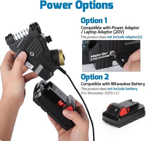 WEP 937D-I 3 Cordless Soldering Iron Kit Compatible with Milwaukee 20V/18V Battery, with Integrated Iron Holder, Digital Display, 6 Soldering Tips, Adjustable Temperature, Auto Sleep & Shutdown in Saudi Arabia