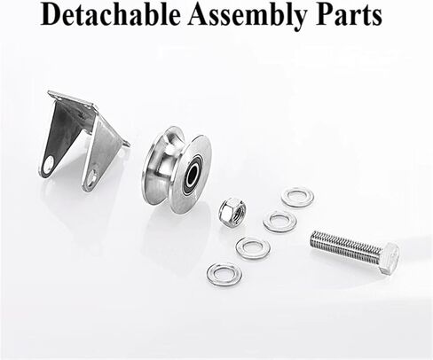 2pcs 2.5 Inch V Groove Track Roller, 304 Stainless Steel Wheel Casters V Shape Sliding Gate Rollers for V Track, Sliding Doors in Saudi Arabia