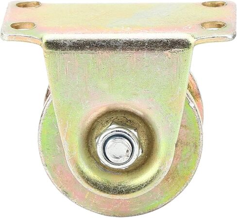 1Pc 2cm V-Groove Wheel 45# Steel Sliding Door Track Rigid Caster Industrial Guiding Pulley Pipeline Crawler Wheel in Saudi Arabia