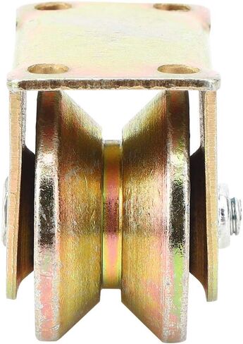 1Pc 2cm V-Groove Wheel 45# Steel Sliding Door Track Rigid Caster Industrial Guiding Pulley Pipeline Crawler Wheel in Saudi Arabia