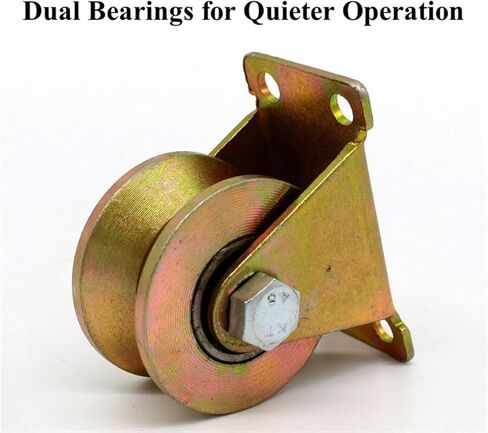 2pcs 4in V Groove Wheel, Sliding Gate Rollers Caster Wheels Pressure Bearing Pully Rolling Gate Hardware, Wire Rope Rail in Saudi Arabia