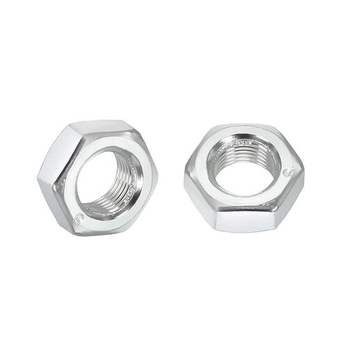 30pcs Hex Nuts - [M10-1] Carbon Steel Grade 8 Hardware Nuts for Mechanical Repair & Assembly, Standard Metric Fine Thread Nut, Blue-White in Kuwait