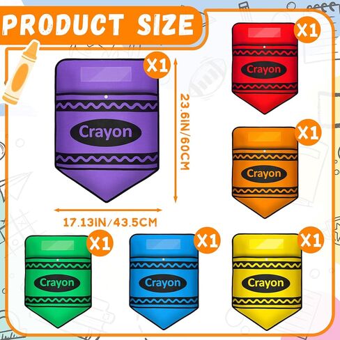 12 PCS كرسي جيوب للفصول الدراسية تعيين جيب رئاسة Crayon Chairback مع فتحة الاسم للعودة إلى المدرسة منظم الجيوب تخزين المقعد للمنزل في الفصل الدراسي in Kuwait