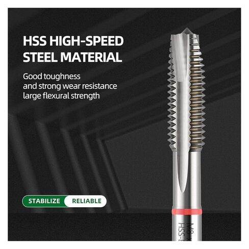 صنابير الآلة التنصت على الصنابير ذات الطرف الحلزوني الفولاذ المقاوم للصدأ الألومنيوم M2- M30 (الحنفية الحلزونية، M12-1.5) in Kuwait