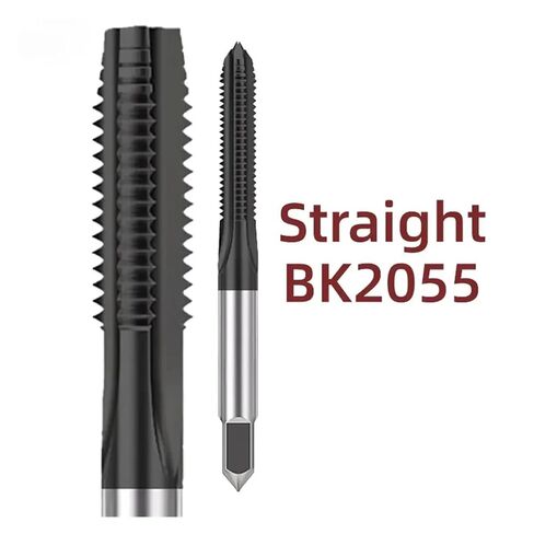 آلة الحنفية التبريد الداخلي CNC كربيد أداة الخيط الألومنيوم الصلب المطلي بالمعدن (مستقيم-bk2055، M5x0.8x100) in Kuwait