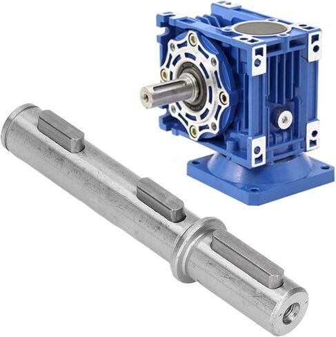Motor Output Single Shaft, Alloy Steel Diameter 18mm Length 128mm, NMRV040 RV040 Nema34 Stepper, Smooth Transmission Accurate Size, Easy Install with 7 Accessories in Saudi Arabia