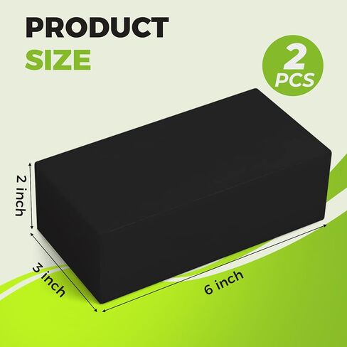 2 Pcs HDPE Plastic Blocks, Black 2" x 3" x 6" High Density Polyethylene Cutting Board Material, Industrial DIY Plastic Sheet Block for Milling, Engineering, Crafting in Saudi Arabia