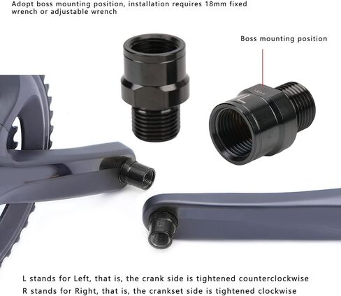 موسع دواسة الدراجة 16 ملم، موسعات دواسة الدراجة من سبائك التيتانيوم، عمود تمديد دواسة الدراجة مع فواصل لدراجة الطرق الجبلية (أسود) in Kuwait