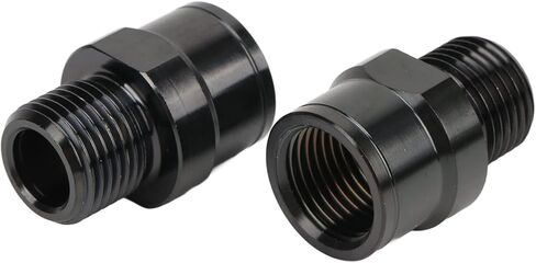 موسع دواسة الدراجة 16 ملم، موسعات دواسة الدراجة من سبائك التيتانيوم، عمود تمديد دواسة الدراجة مع فواصل لدراجة الطرق الجبلية (أسود) in Kuwait