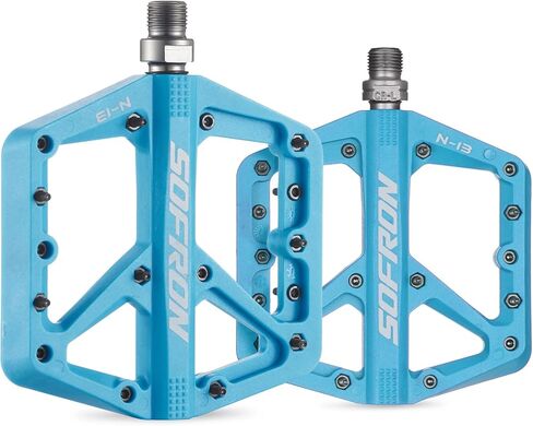 Nylon Bike Pedals, Lightweight Mountain Bicycle Pedals for BMX/Road Bikes, Lightweight, Non-Slip, Perfect for Mountain & Road Biking in Kuwait