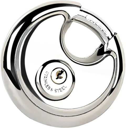 أقفال القرص، أقفال تخزين القرص ذات المفاتيح الفولاذية شديدة التحمل، قفل القرص من الفولاذ المقاوم للصدأ مع مفتاح لوحدة التخزين، المقطورة، الحظائر، الكراجات in Kuwait