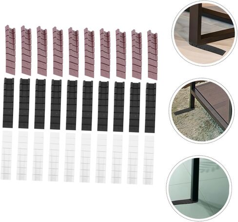 POPETPOP 30Pcs Furniture Leveling Shims Durable Plastic Wedges for Table Stabilization Multi Color for DIY Furniture Leveling and Home Use in Saudi Arabia