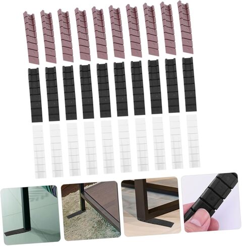 POPETPOP 30Pcs Furniture Leveling Shims Durable Plastic Wedges for Table Stabilization Multi Color for DIY Furniture Leveling and Home Use in Saudi Arabia