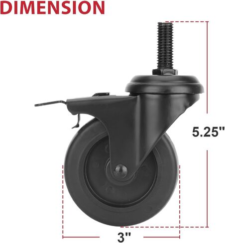 عجلات 74064 لشواية Pit Boss، استبدال عجلات القفل 3 بوصات لسلسلة Pit Boss Pro 1100-PS1، أوستن XL، لويزيانا وغيرها من شوايات الحبيبات، عبوتان in Kuwait