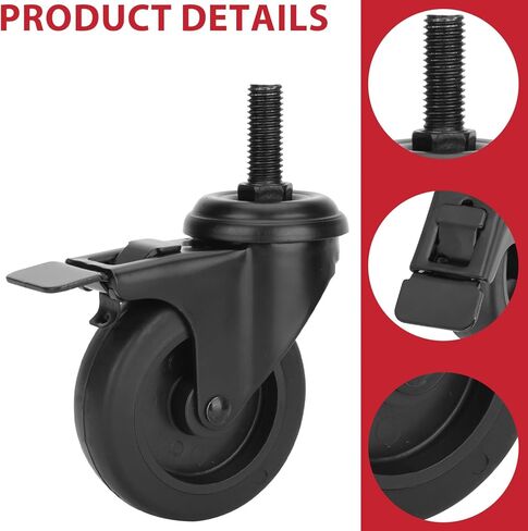 عجلات 74064 لشواية Pit Boss، استبدال عجلات القفل 3 بوصات لسلسلة Pit Boss Pro 1100-PS1، أوستن XL، لويزيانا وغيرها من شوايات الحبيبات، عبوتان in Kuwait