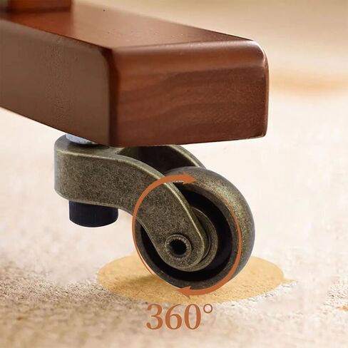 Universal Caster Wheels,Heavy Duty 1 Inch Caster Wheels with M6 Threaded Stem,Mini Stem Casters Swivel Wheels 360 Degree Rotation Furniture Casters Replacements in Kuwait