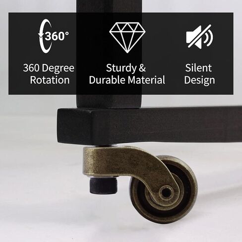 Universal Caster Wheels,Heavy Duty 1 Inch Caster Wheels with M6 Threaded Stem,Mini Stem Casters Swivel Wheels 360 Degree Rotation Furniture Casters Replacements in Kuwait