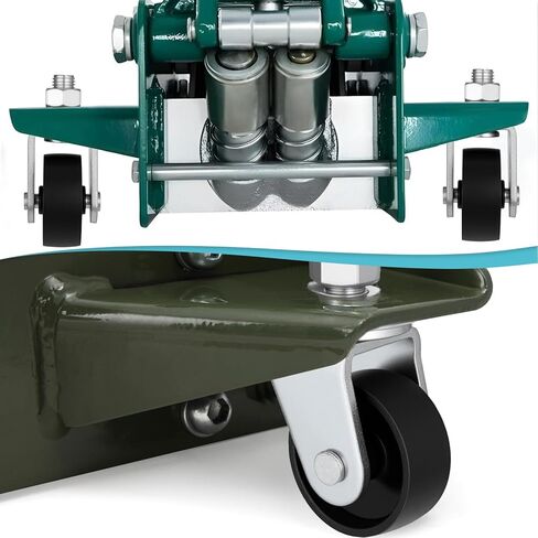 2 Pcs Floor Jack Casters for 4 Ton Floor Jack, Cast Iron Racing Jacks Caster Wheel with 16mm Stem, Floors Jacks Replacement Parts in Saudi Arabia