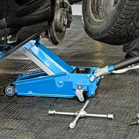2 Pcs Floor Jack Casters for 4 Ton Floor Jack, Cast Iron Racing Jacks Caster Wheel with 16mm Stem, Floors Jacks Replacement Parts in Saudi Arabia